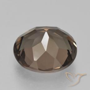 4.95克拉天然烟晶，圆形的，VVS-VS