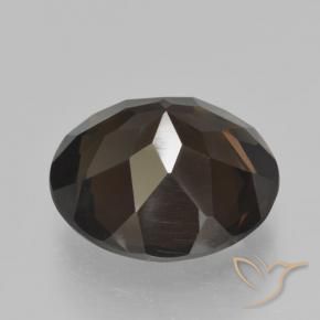4.76克拉天然烟晶，圆形的，VVS-VS
