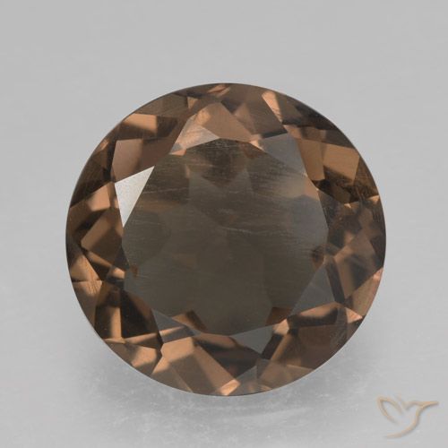 4.56ct 天然 姜饼布朗 烟晶, 圆形的, VS