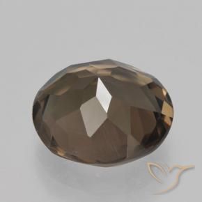 4.56克拉天然烟晶，圆形的，VS