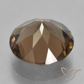 5.19克拉天然烟晶，圆形的，VVS-VS