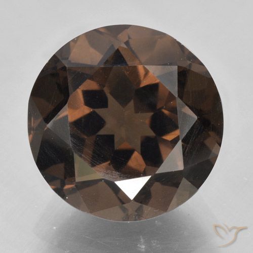 5.56ct 天然 红棕色 烟晶, 圆形的, VVS-VS