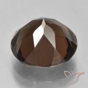 5.56克拉天然烟晶，圆形的，VVS-VS