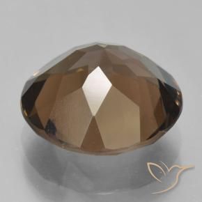 5.90克拉天然烟晶，圆形的，VVS-VS