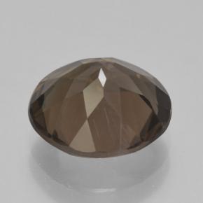 3.44克拉天然棕色烟晶，圆形切割，10.42毫米，VVS-VS