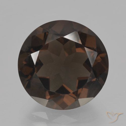 6.05ct 天然 中褐色 烟晶, 圆形的, VVS-VS
