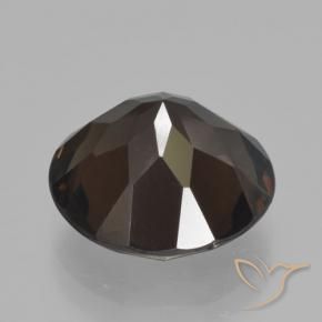 6.05克拉天然烟晶，圆形的，VVS-VS