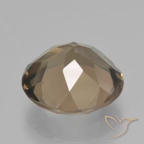 6.45克拉天然烟晶，圆形的，VVS-VS