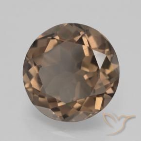3.80克拉天然烟晶，圆形的，VVS-VS