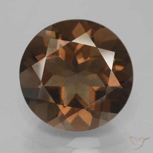 8.20ct 天然 中褐色 烟晶, 圆形的, VS