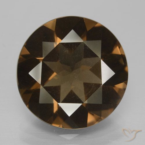 8.34ct 天然 棕色 烟晶, 圆形的, VS