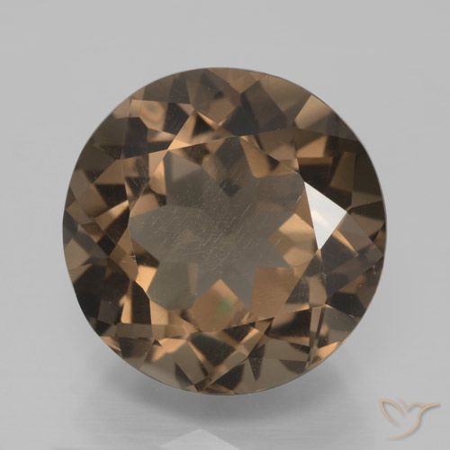8.14ct 天然 姜饼布朗 烟晶, 圆形的, VVS-VS