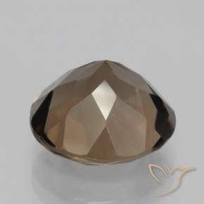 8.14克拉天然烟晶，圆形的，VVS-VS