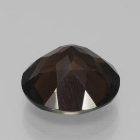 5.87克拉天然棕色烟晶，圆形切割，12.43毫米，VVS-VS