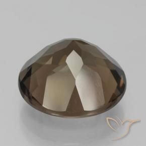 9.07克拉天然烟晶，圆形的，VVS-VS