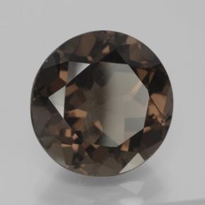 7.28克拉天然棕色烟晶，圆形切割，12.75毫米，VVS-VS