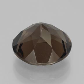7.28克拉天然棕色烟晶，圆形切割，12.75毫米，VVS-VS