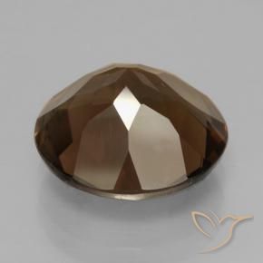 6.54克拉天然烟晶，圆形的，VVS-VS