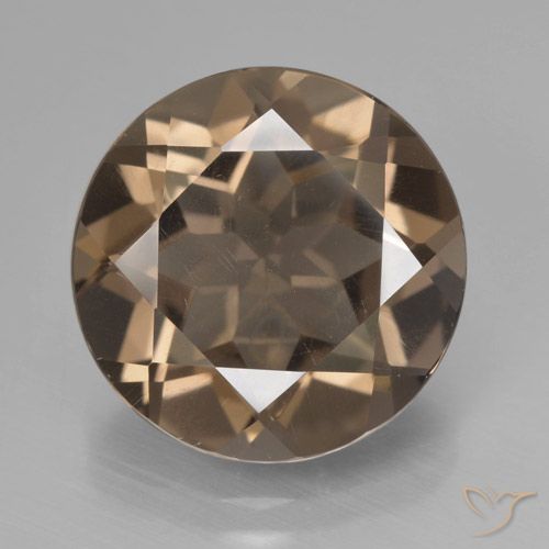 7.86ct 天然 中褐色 烟晶, 圆形的, VVS-VS