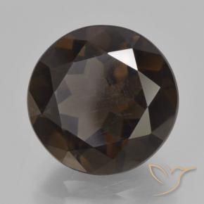 6.63克拉天然烟晶，圆形的，VVS-VS