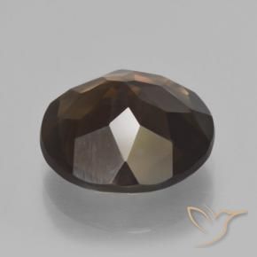 5.46克拉天然烟晶，圆形的，VVS-VS