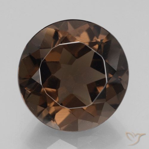 7.05ct 天然 山核桃棕 烟晶, 圆形的, VVS-VS