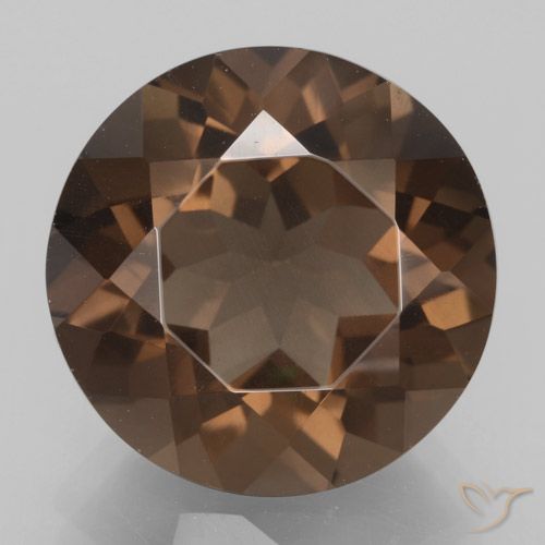 8.95ct 天然 山核桃棕 烟晶, 圆形的, VS