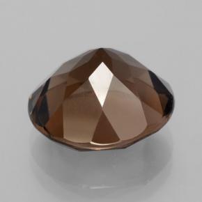 6.96克拉天然棕色烟晶，圆形切割，12.83毫米，VVS-VS