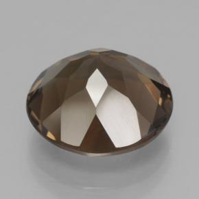 6.79克拉天然棕色烟晶，圆形切割，12.83毫米，VVS-VS