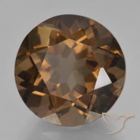 8.99克拉天然烟晶，圆形的，VVS-VS
