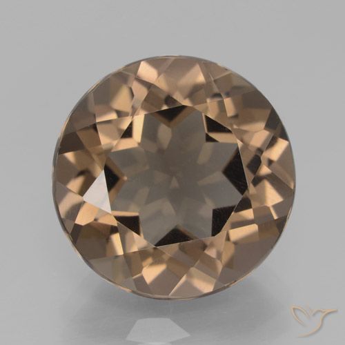 8.47ct 天然 中褐色 烟晶, 圆形的, VVS-VS
