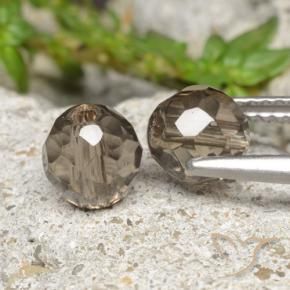 2.80天然棕色烟晶，球形，5.93毫米，透明