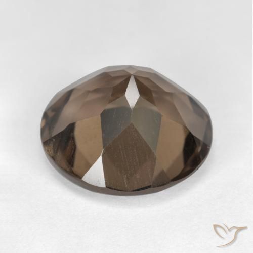 6.76克拉天然烟晶，圆形的，VVS-VS