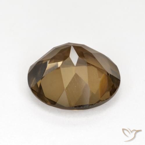 5.27克拉天然烟晶，圆形的，VVS-VS