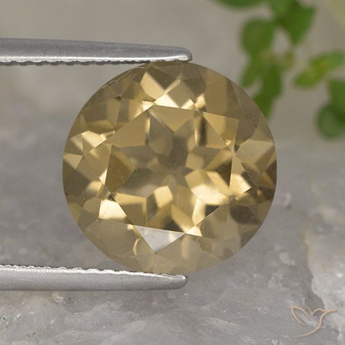 5.35ct 天然 中浅棕色 烟晶, 圆形的, VVS-VS