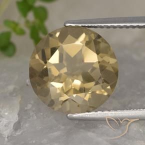 5.35克拉天然烟晶，圆形的，VVS-VS