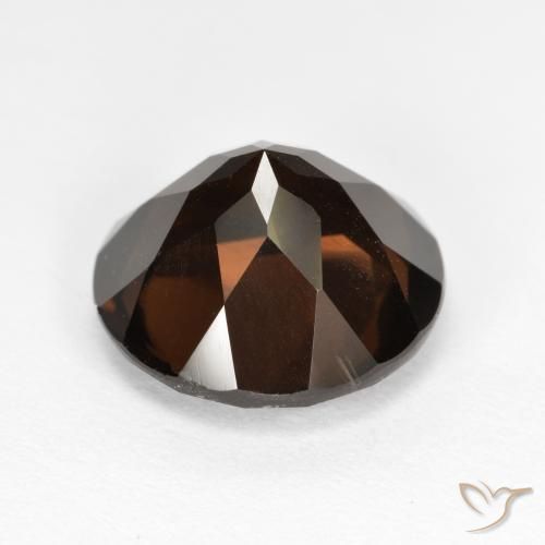 5.32克拉天然烟晶，圆形的，VVS