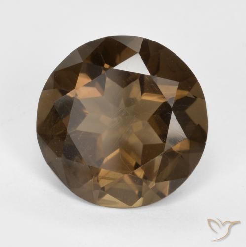 4.94克拉天然烟晶，圆形的，VVS-VS