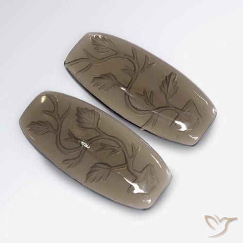 31.90克拉天然烟晶，花式切割，透明