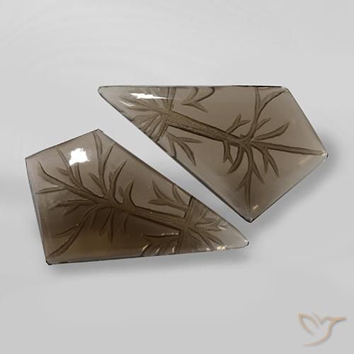 22.41ctw 天然 浅棕色 烟晶, 花式切割, 透明
