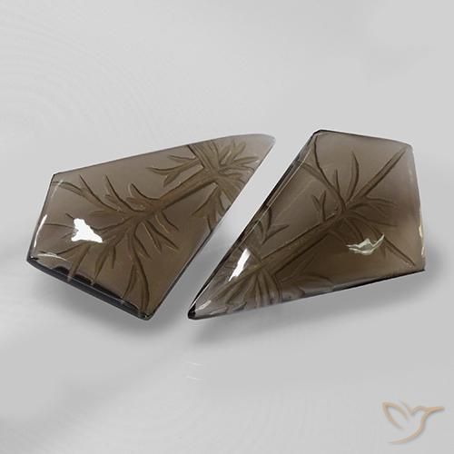 22.41克拉天然烟晶，花式切割，透明