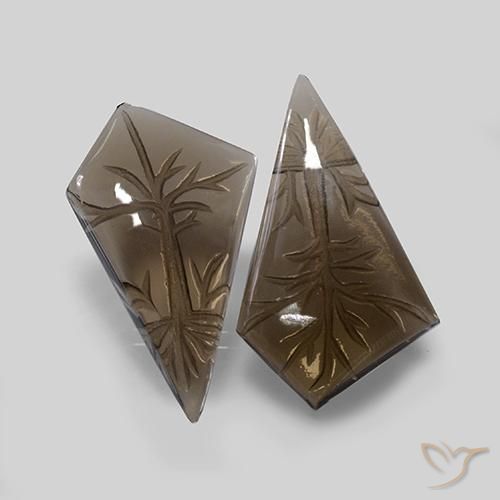 22.41克拉天然烟晶，花式切割，透明