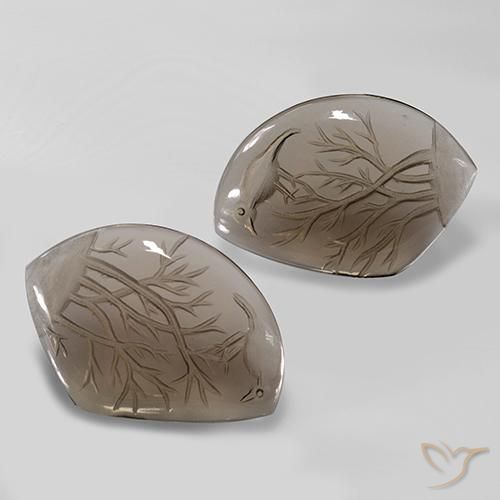75.91克拉天然烟晶，花式切割，透明