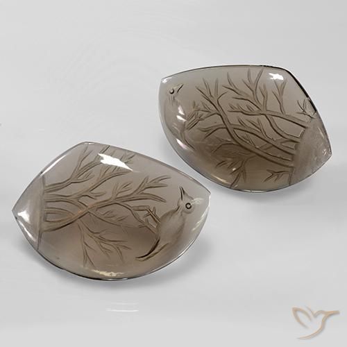 75.91克拉天然烟晶，花式切割，透明