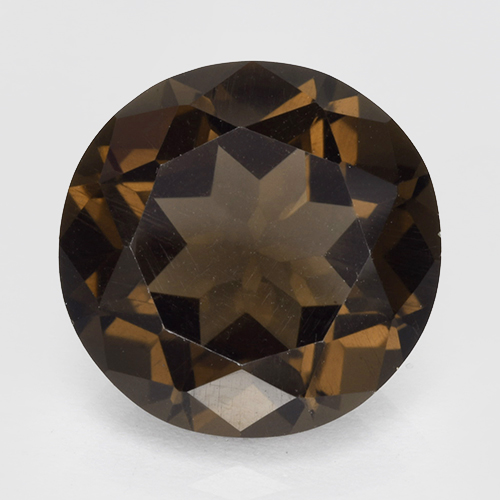 4.19克拉天然烟晶，圆形切割，VVS