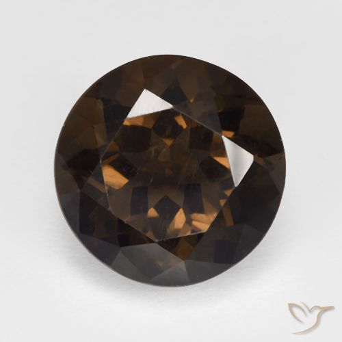 5.80ct 天然 棕色 烟晶, 圆形的, VVS