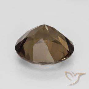5.45克拉天然烟晶，圆形的，VVS-VS