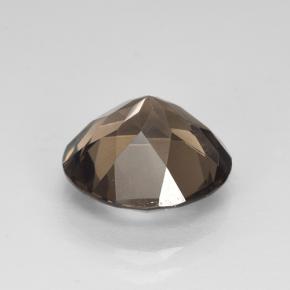 4.85克拉天然棕色烟晶，圆形切割，11.81毫米，VVS