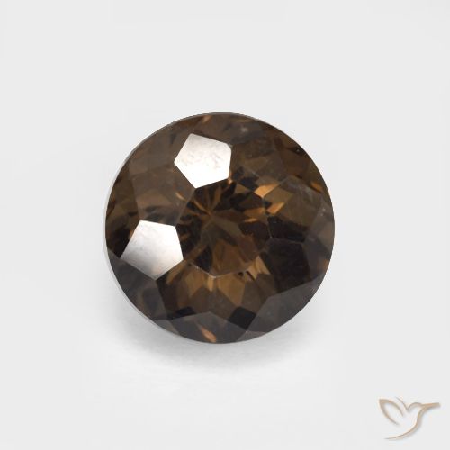 3.55ct 天然 棕色 烟晶, 圆形的, VVS
