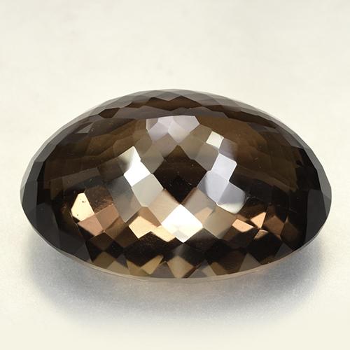165.26克拉天然棕色烟晶，椭圆形切割，40.9×29.9毫米，VVS